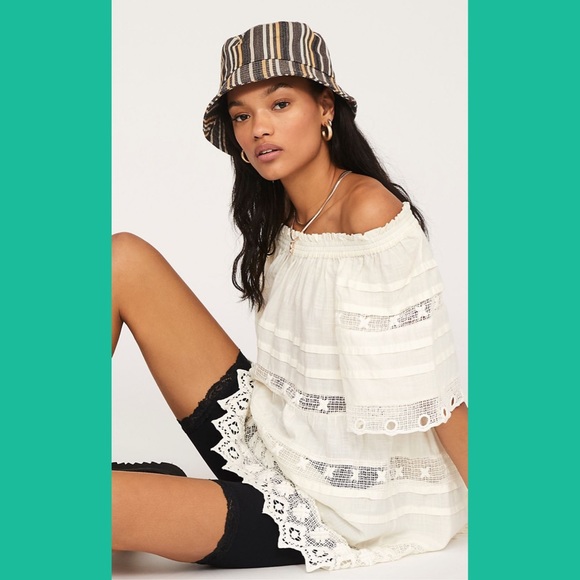 Free People Sounds Of Summer Tunic Natural FINAL💲 - Picture 4 of 5